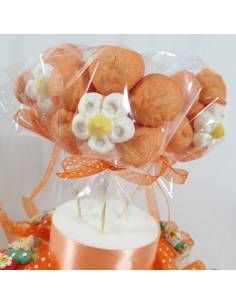 Gnomi bomboniere folletti del bosco tonalità arancioni 2