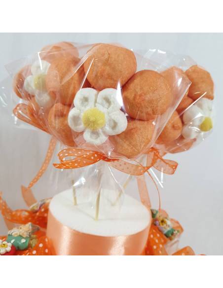 Gnomi bomboniere folletti del bosco tonalità arancioni