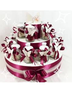 Vasetto tappo cuore ceramica e farfalla Gai Mattiolo