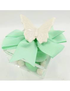 Farfalla magnete completa di confetti e bigliettino omaggio