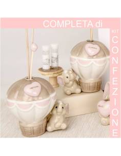 Profumatore elefante bomboniera battesimo bimba