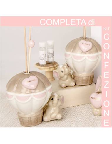 Profumatore elefante bomboniera battesimo bimba