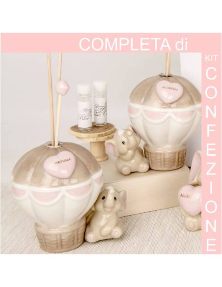 Profumatore elefante bomboniera battesimo bimba