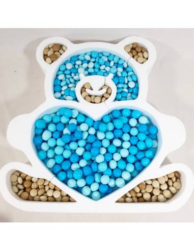 Contenitore confettata orsetto in polistirolo