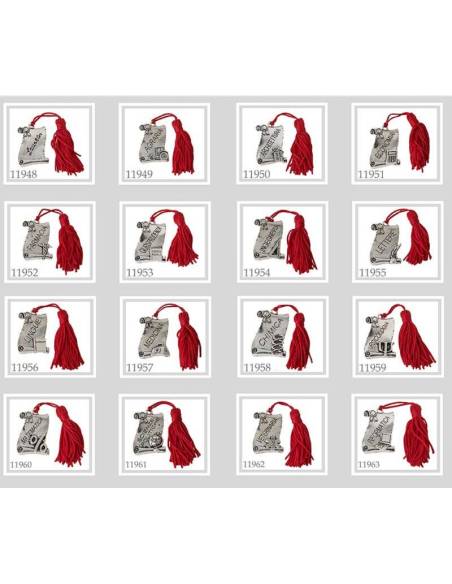 Bomboniere clessidra laurea pergamena targhetta incisa per ogni facoltà