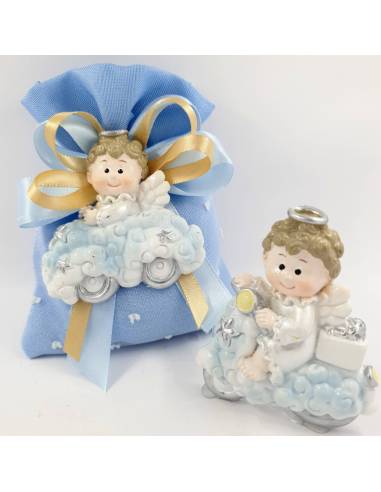Sacchetti per confetti battesimo angeli magnete originali bomboniere bimbo