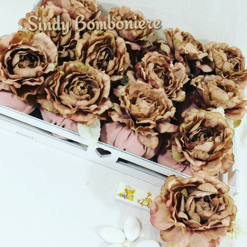 Idea sacchetti peonia colore rosa antico