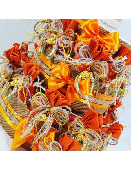 Sacchetto portaconfetti prima comunione pendente staffa