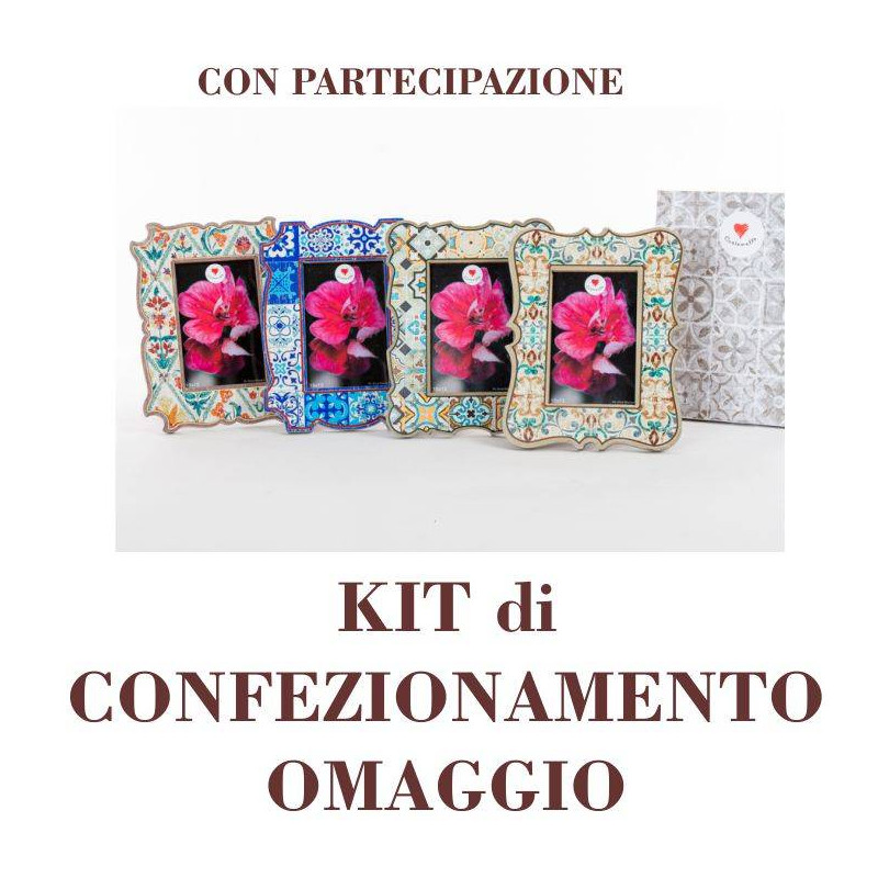 Cornici Cuorematto Cuor Damasco bomboniere stile siciliano