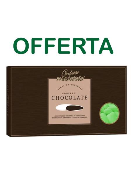 Confetti maxtris verdi al cioccolato offerta online