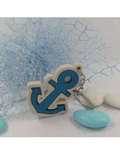 Portachiavi ancora bomboniere tema mare