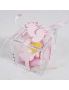 Scatoline portaconfetti nascita economiche con piedini 2