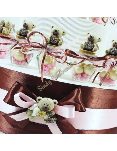 Barattoli con tappo in sughero per battesimo