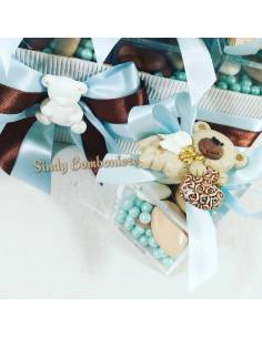 Scatoline plexiglass Battesimo calamita orsetto con ali 2