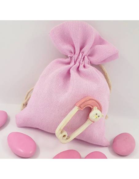 Sacchetti portaconfetti nascita bimba orsacchiotta