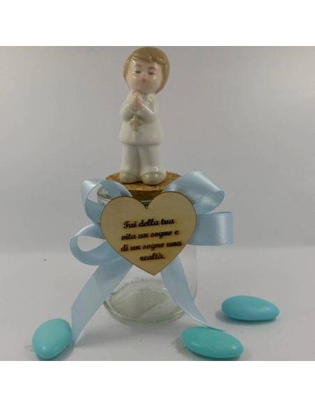 Barattoli portaconfetti comunione statuetta bimbo