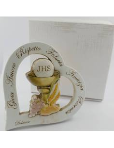 Bomboniera Comunione originali cuore con scritta