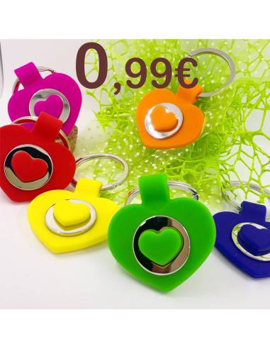 Portachiavi 18 anni a 0,99 centesimi cuore in vari colori