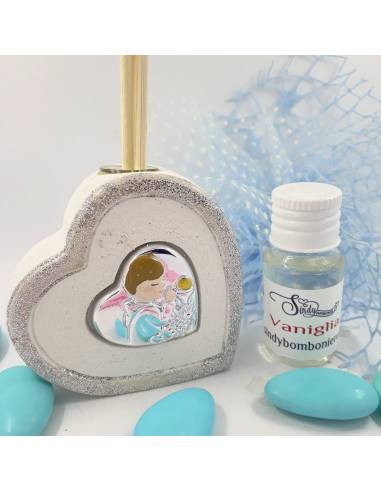 Bomboniere Comunione profumatori con cuore per bimbo
