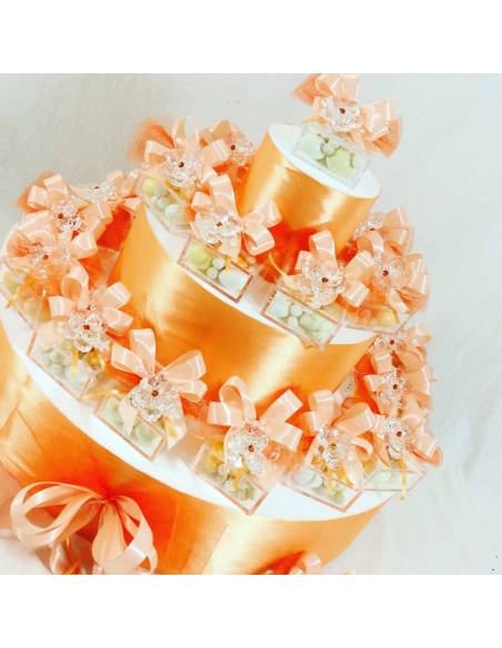 Bomboniere Comunione swarovski fiore con strass