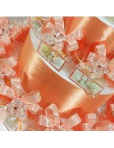 Bomboniere Comunione swarovski fiore con strass 2