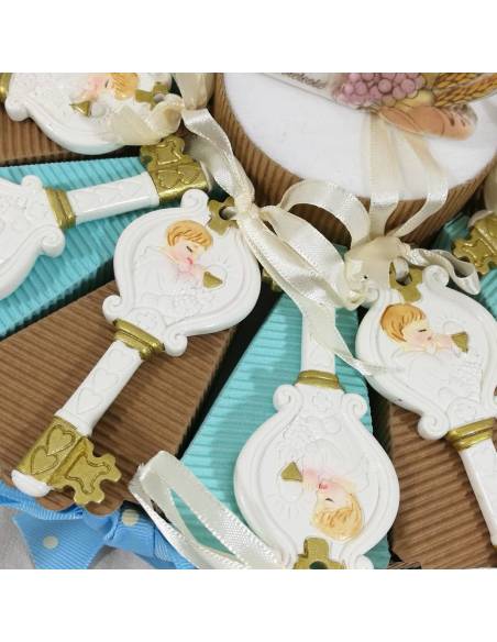 Torta bomboniere Comunione chiave con bambino in preghiera| Sindy Bomboniere