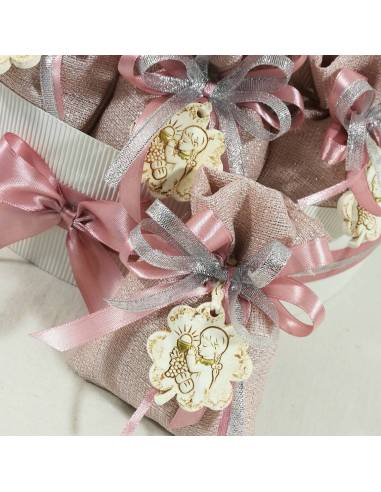 Torta bomboniera Prima Comunione porta sacchetti bimba