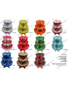 STRUTTURA TORTA BOMBONIERA 43 FETTE MONOCOLORE PORTACONFETTI FAI DA TE CONFEZIONE