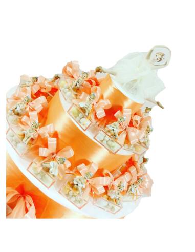 Torta bomboniere ballerine complete di confetti