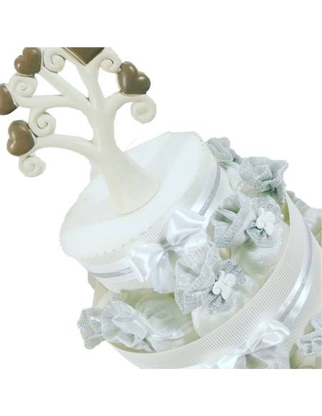 Sacchetti bomboniere 25 anni matrimonio albero della vita