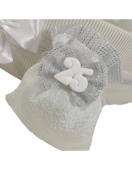 eleganti sacchetti 25 anni di matrimonio
