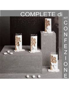 Quadri Claraluna da appoggio pannelli con calice e ostia, sposi e angioletto