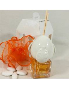 bomboniere profumatore diffusore con applicazione pumo in ceramica di grottaglie