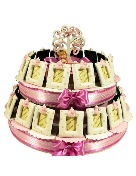Torta porta bomboniere cornice per foto