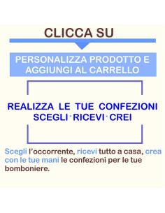 Bomboniere rose blu vere ideali per matrimonio in scatola trasparente 2