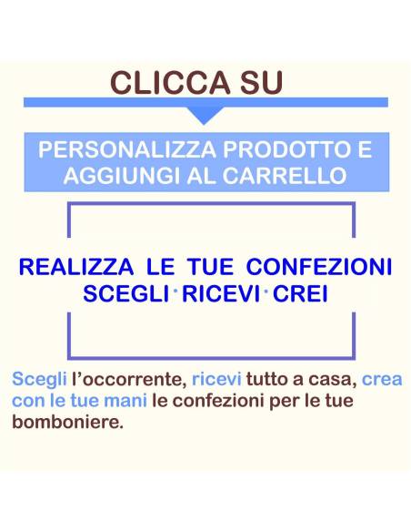 Bomboniere rose blu vere ideali per matrimonio in scatola trasparente| Sindy Bomboniere