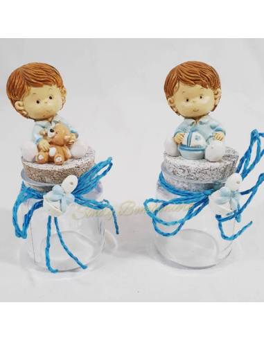 Bomboniera Battesimo utile vasetto riutilizzabile, idea Battesimo bambino