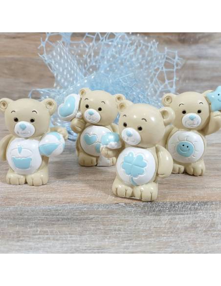 Bomboniere Battesimo bimbo con tenero orsetto