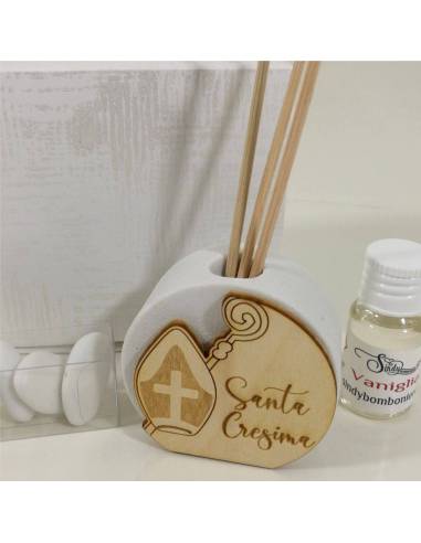 Bomboniere Cresima profumatori sacri completi di essenza alla vaniglia