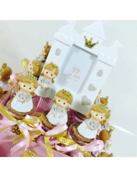 Torta bomboniera principessa barattolo portaconfetti