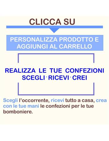 Bomboniere profumatore per Battesimo bimbo confezione fai da te