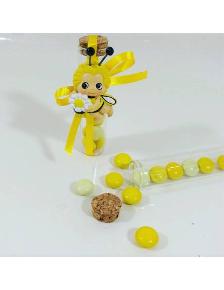 Scatoline portaconfetti Comunione ape Maia con provetta