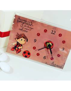 Bomboniere calcio Milan orologio personalizzato
