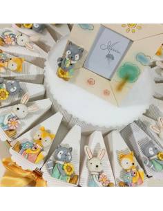 Torta Bomboniere calamite animaletti del bosco 2