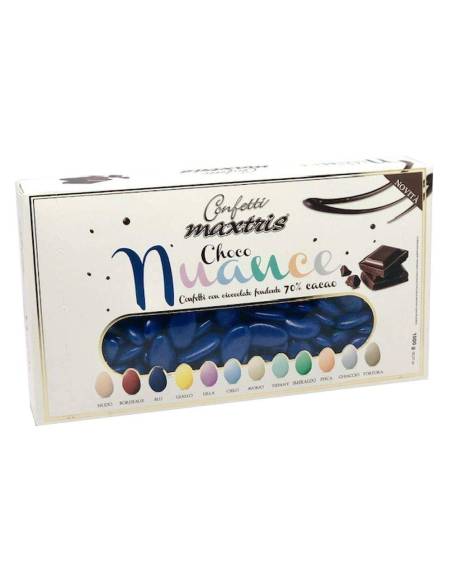Confetti MAXTRIS CHOCO NUANCE colore BLU cioccolato fondente
