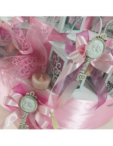 Torta bomboniera porta lanterna Battesimo bimba