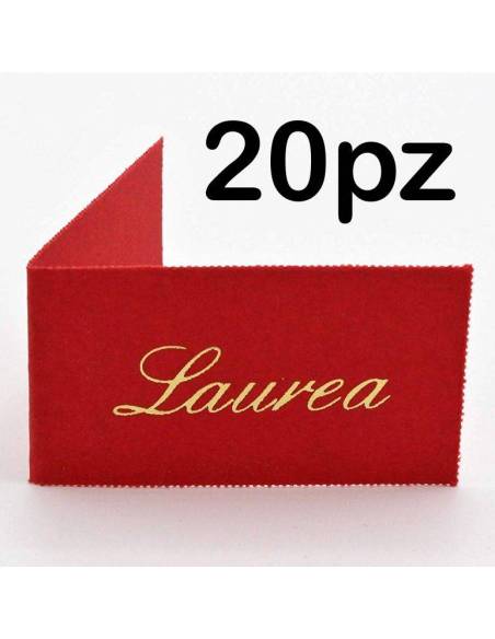 20 Bigliettini Laurea personalizzati con frase STAMPA INCLUSA