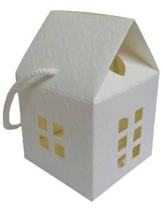 Scatolina portaconfetti a forma di casetta