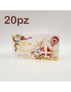 20 Bigliettini per Cresima stampati e pretagliati