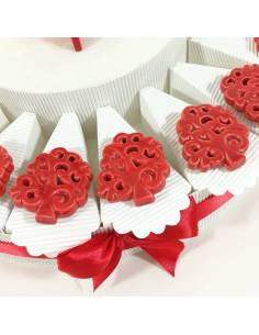 Torta bomboniera con calamita albero della vita in ceramica per laurea. 2